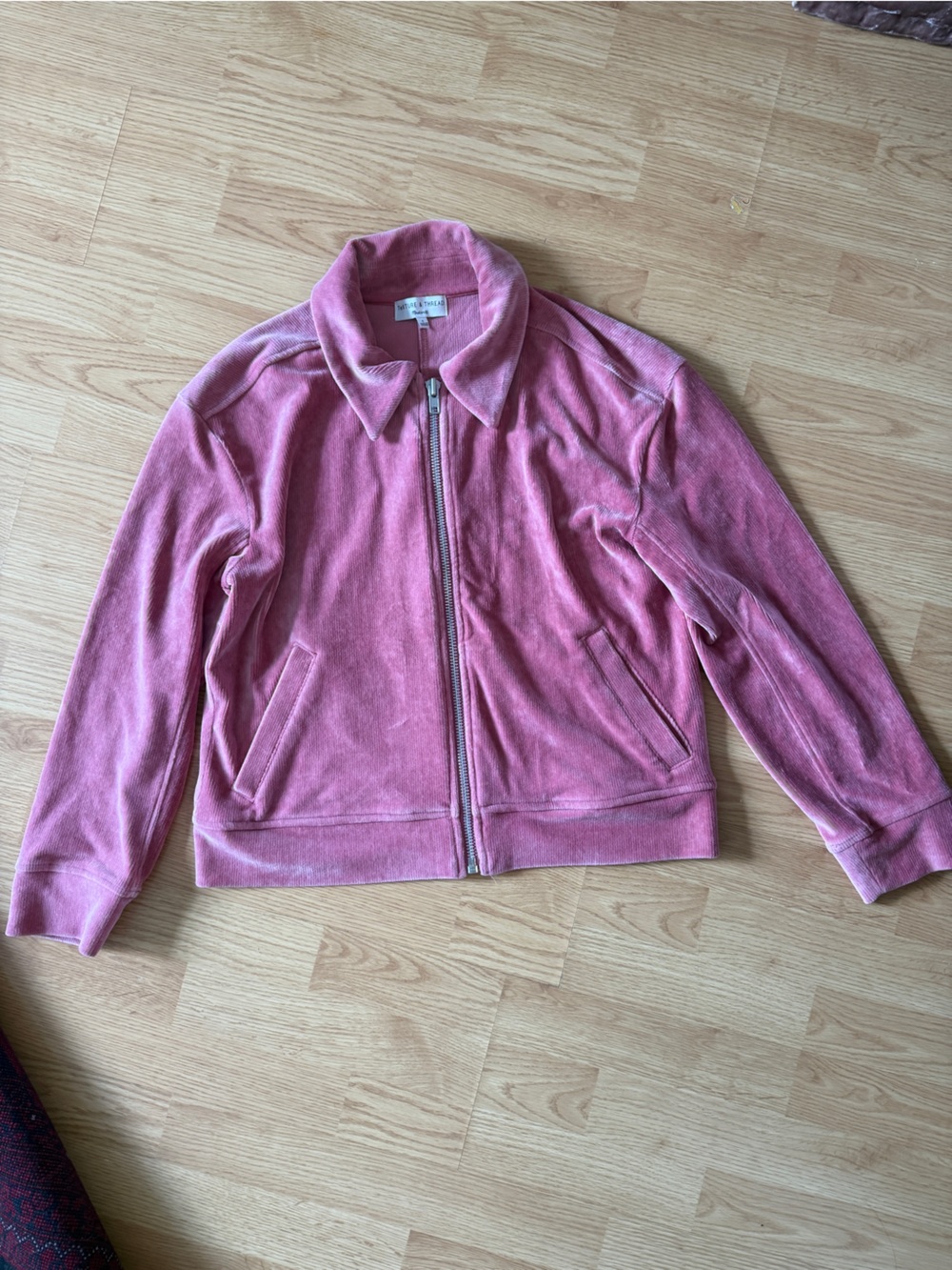 Pink Zip-Up Velour